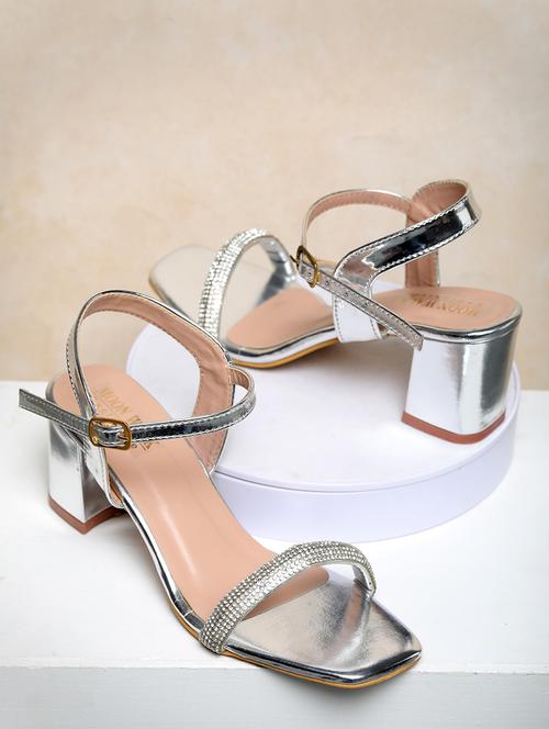 silver ankle strap sandal - 19951672 - Very Small Image - 1