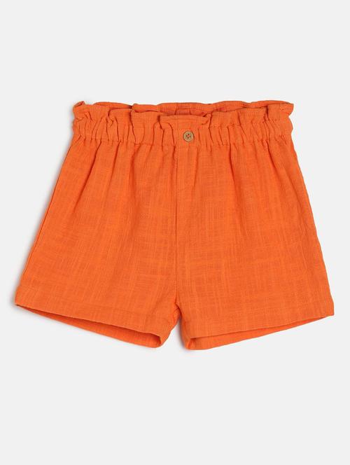 orange solid shorts - 19951728 - Very Small Image - 1