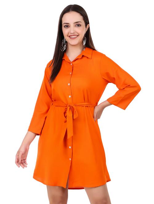 women's shirt solid dress - 19951739 - Very Small Image - 1