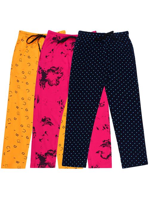 girls printed nightwear pyjama set combo - 19953732 - Very Small Image - 1