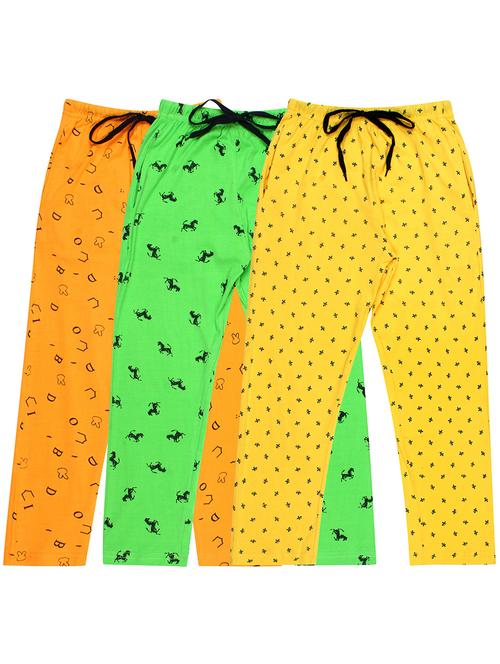 girls printed nightwear pyjama set combo - 19953745 - Very Small Image - 1