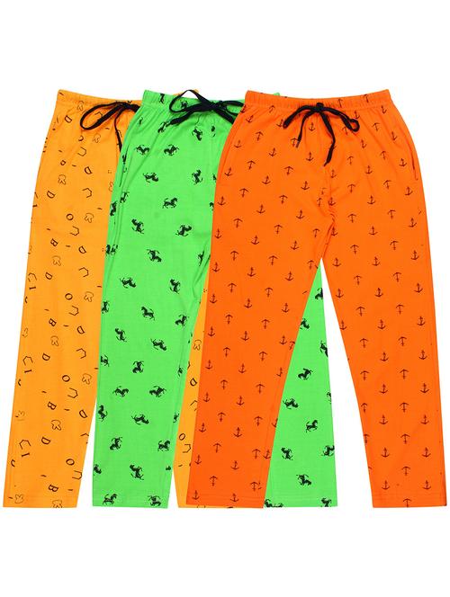 girls printed nightwear pyjama set combo - 19953748 - Very Small Image - 1