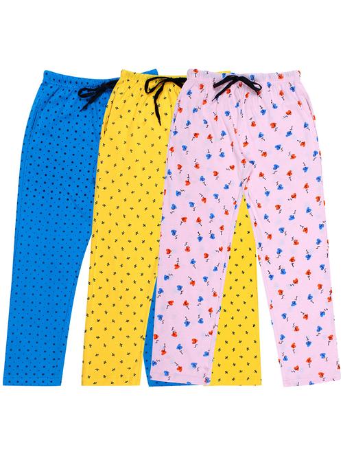 girls printed nightwear pyjama set combo - 19953754 - Very Small Image - 1