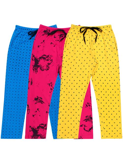 girls printed nightwear pyjama set combo - 19953760 - Very Small Image - 1