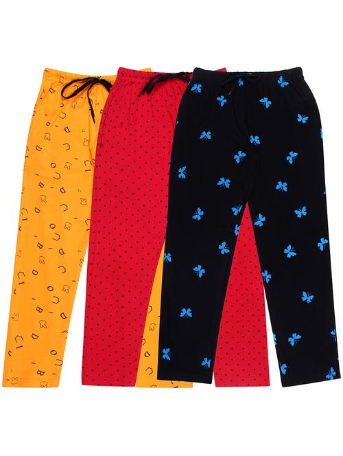 girls printed nightwear pyjama set combo - 19953780 - Very Small Image - 1