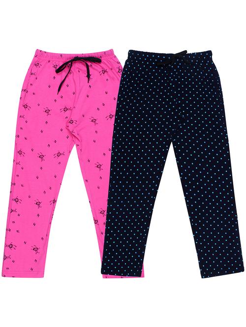 girls printed nightwear pyjama set combo - 19953784 - Very Small Image - 1