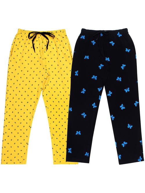 girls printed nightwear pyjama set combo - 19953791 - Very Small Image - 1