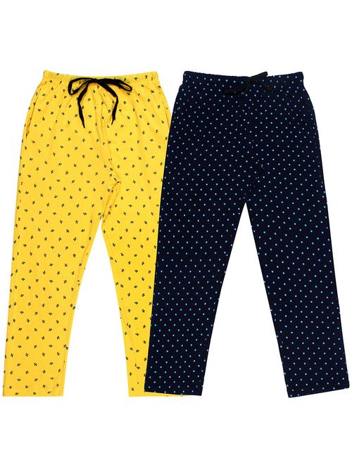 girls printed nightwear pyjama set combo - 19953792 - Very Small Image - 1