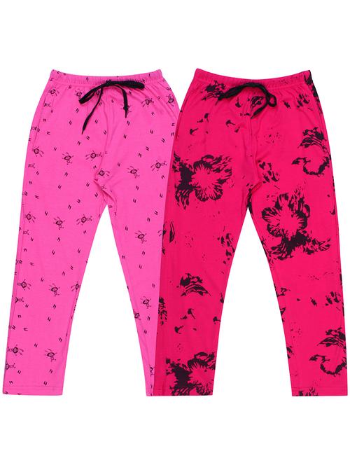 girls printed nightwear pyjama set combo - 19953794 - Very Small Image - 1