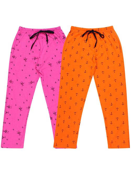 girls printed nightwear pyjama set combo - 19953805 - Very Small Image - 1