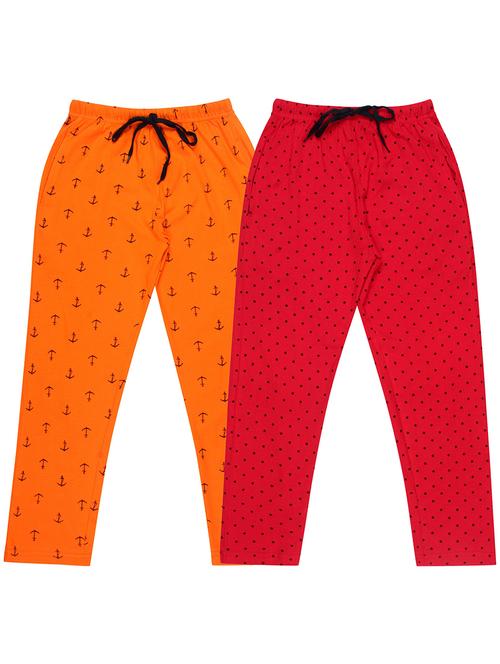 girls printed nightwear pyjama set combo - 19953809 - Very Small Image - 1