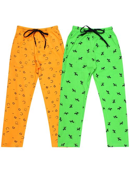 girls printed nightwear pyjama set combo - 19953826 - Very Small Image - 1