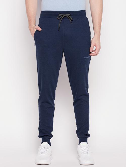 navy blue solid joggers track pant - 19953977 - Very Small Image - 1