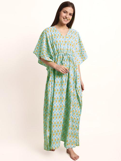 v neck printed maternity wear kaftan  - 19954252 - Very Small Image - 1