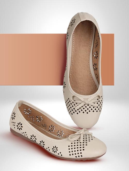 beige  synthetic slip on ballerina - 19954606 - Very Small Image - 1