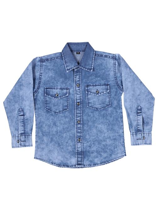 boys shirt collar solid shirt - 19955051 - Very Small Image - 1