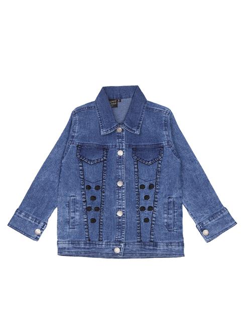 girls shirt collar solid regular jacket - 19955326 - Very Small Image - 1