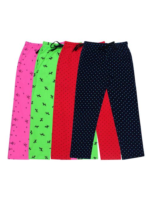 girls printed cotton pyjama combo - 19955947 - Very Small Image - 1