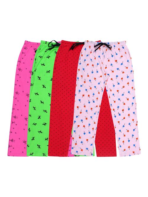 girls printed cotton pyjama combo - 19955948 - Very Small Image - 1