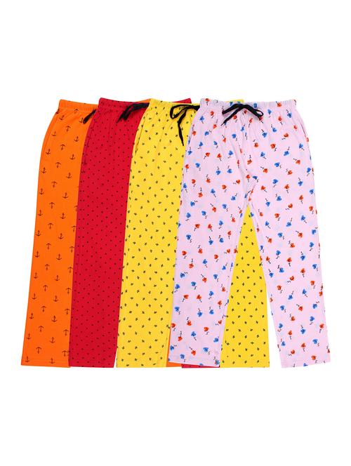 girls printed cotton pyjama combo - 19955994 - Very Small Image - 1