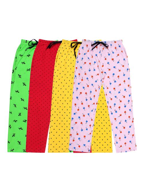 girls printed cotton pyjama combo - 19956014 - Very Small Image - 1