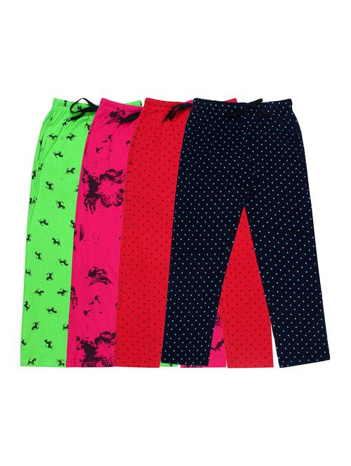 girls printed cotton pyjama combo - 19956022 - Very Small Image - 1