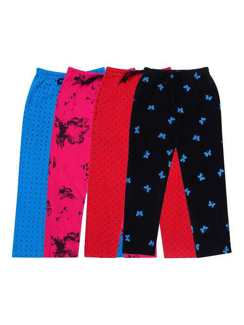 girls printed cotton pyjama combo - 19956104 - Very Small Image - 1