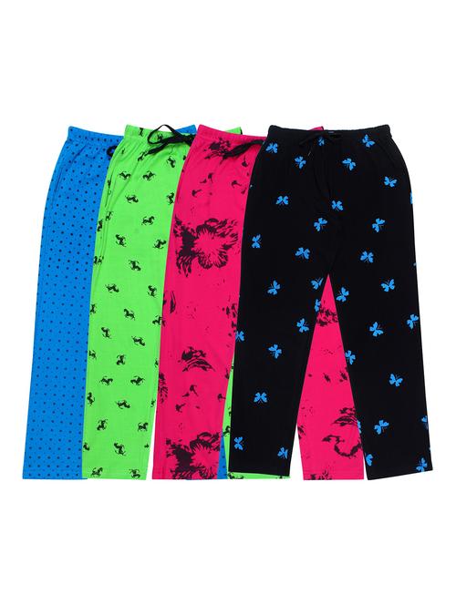 girls printed cotton pyjama combo - 19956125 - Very Small Image - 1