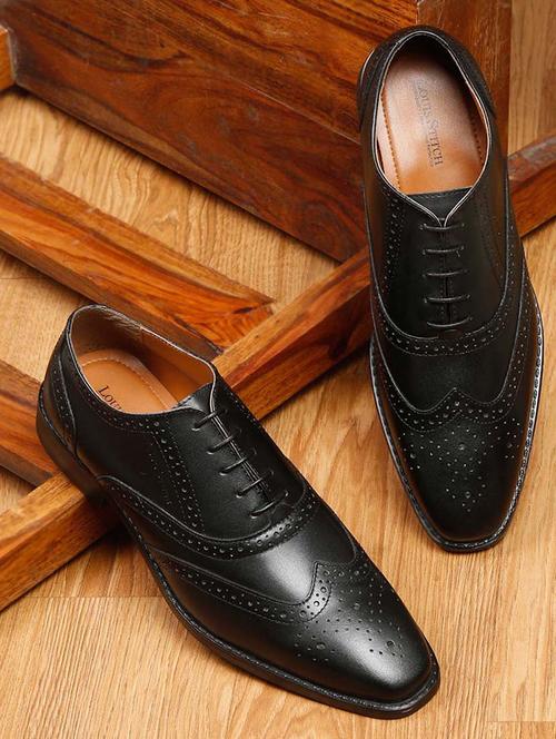 black solid formal lace-up shoe - 19956234 - Very Small Image - 1