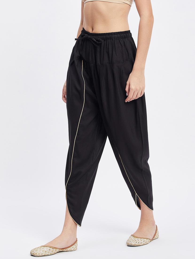 black rayon dhoti salwar salwars - 19956493 - Zoom Image - 2