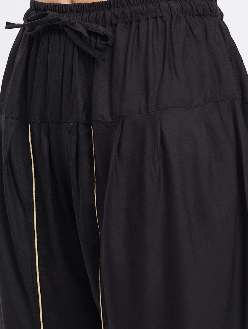 black rayon dhoti salwar salwars - 19956493 - Zoom Image - 5