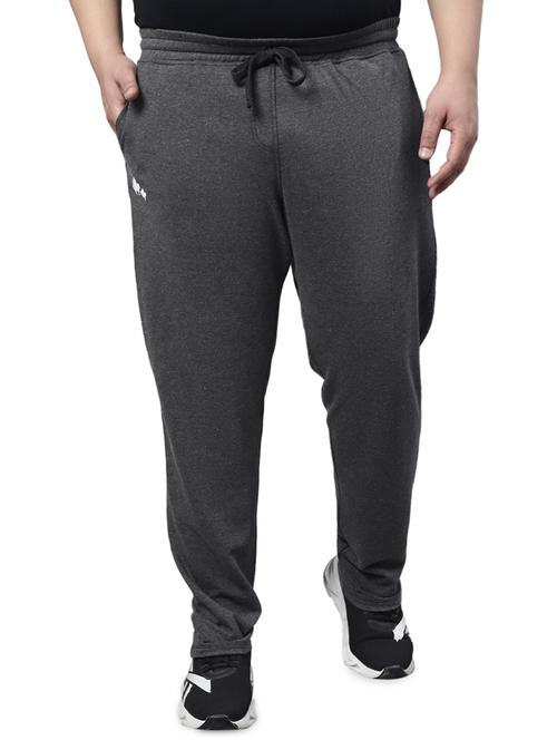 solid cotton blend full length track pant - 19956663 - Very Small Image - 1