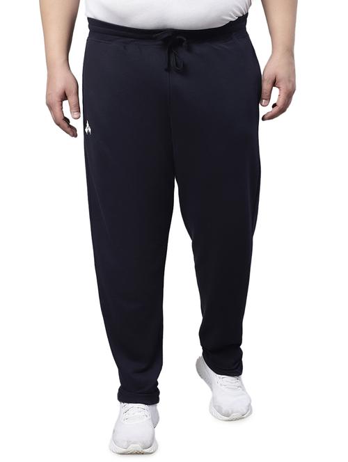 solid cotton blend full length track pant - 19956667 - Very Small Image - 1