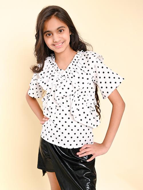 girls v-neck top - 19957363 - Very Small Image - 1