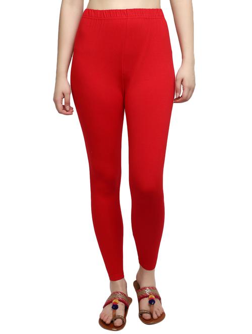 women red cotton legging - 19957684 - Very Small Image - 1