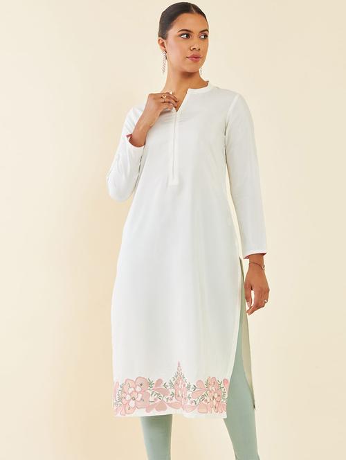 women's straight kurta - 19959104 - Very Small Image - 1
