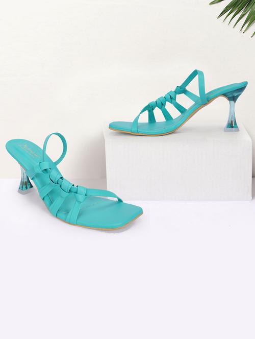 solid slip on stiletto heel sandal - 19959363 - Very Small Image - 1