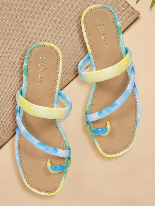 solid one toe flats - 19959403 - Very Small Image - 1