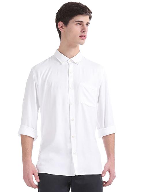 white cotton casual shirt - 19961029 - Very Small Image - 1