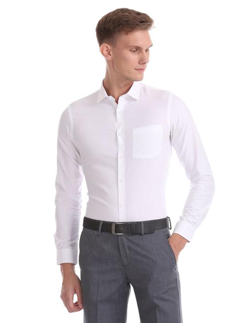 white cotton formal shirt - 19961515 - Very Small Image - 1