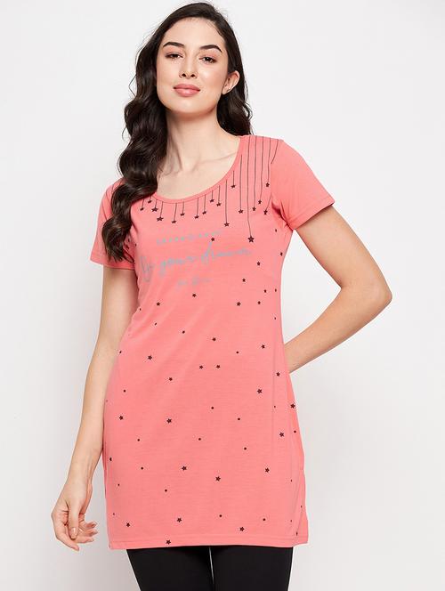 women's front print round neck t-shirt - 19961808 - Very Small Image - 1