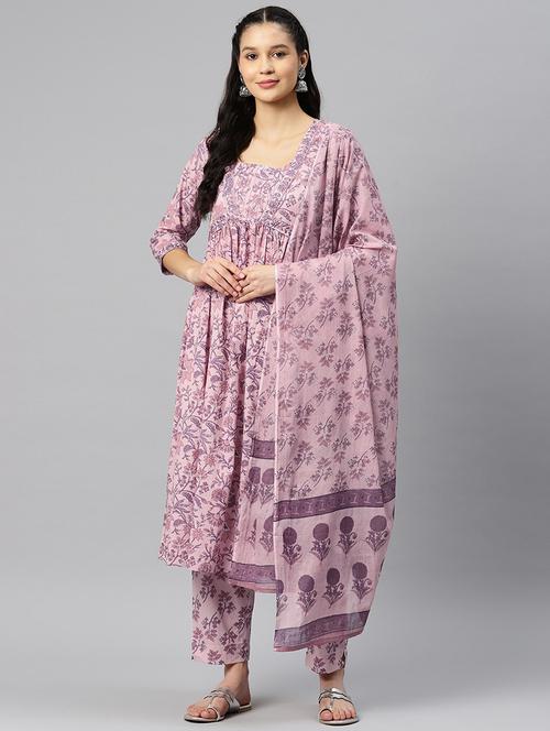 women floral kurta pant with dupatta - 19964197 - Very Small Image - 1