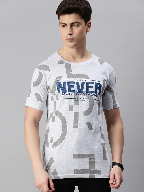 round neck typographic regular t-shirt - 19967900 - Very Small Image - 1