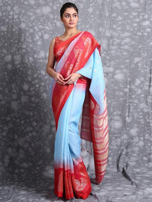 self design woven saree - 19968504 - Very Small Image - 1