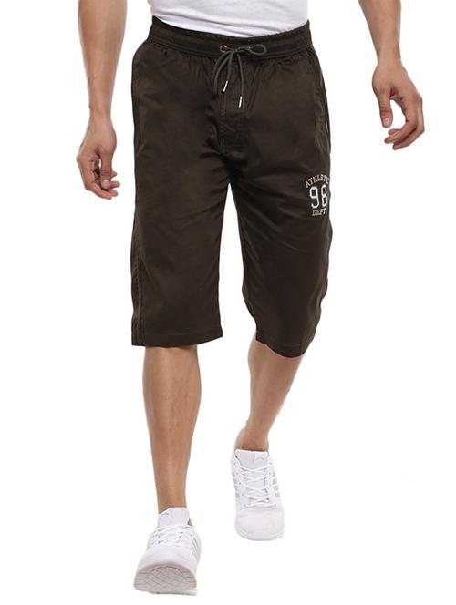 vmart men solid twill 3/4ths - 19969131 - Very Small Image - 1