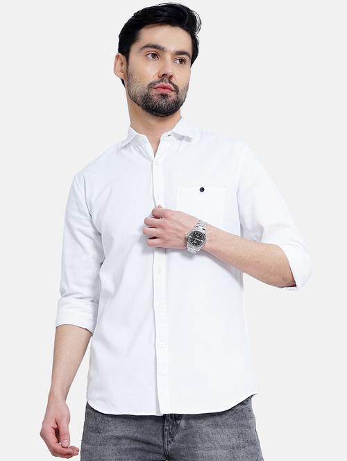 mens solid casual shirt - 19970664 - Very Small Image - 1