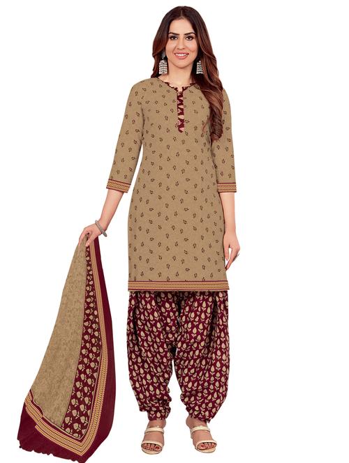 printed unstitched suit set - 19971425 - Very Small Image - 1