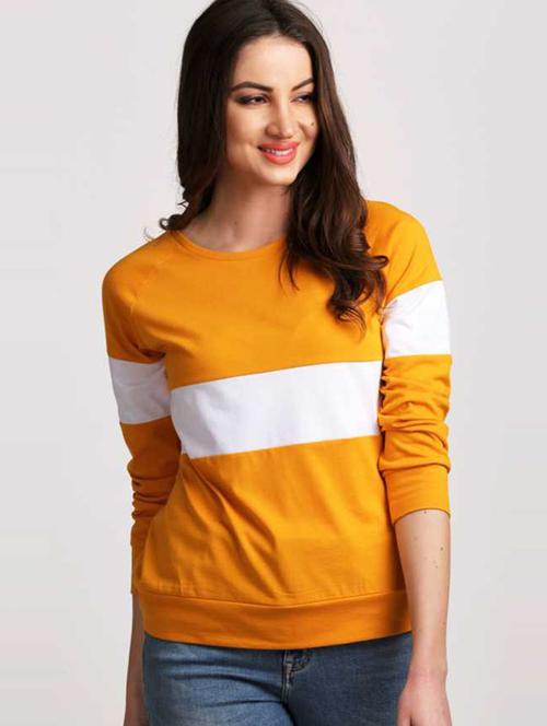 unisex color block cotton t-shirt - 19971592 - Very Small Image - 1