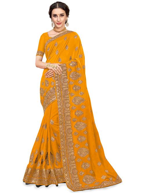 self design embroidered saree - 19972080 - Very Small Image - 1