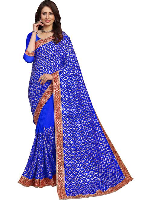 self design embroidered saree - 19972196 - Very Small Image - 1